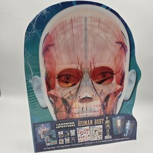 NEW Learning Adventures Human Body 12" Skeleton Science Education Book Set